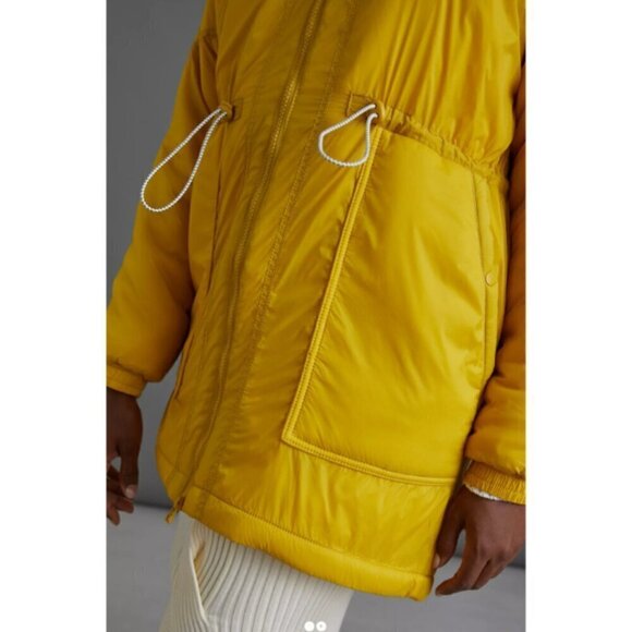 Anthropologie Allyson sherpa Lined Yellow Women's Jacket Size XS Long Sleeves - Picture 9 of 13